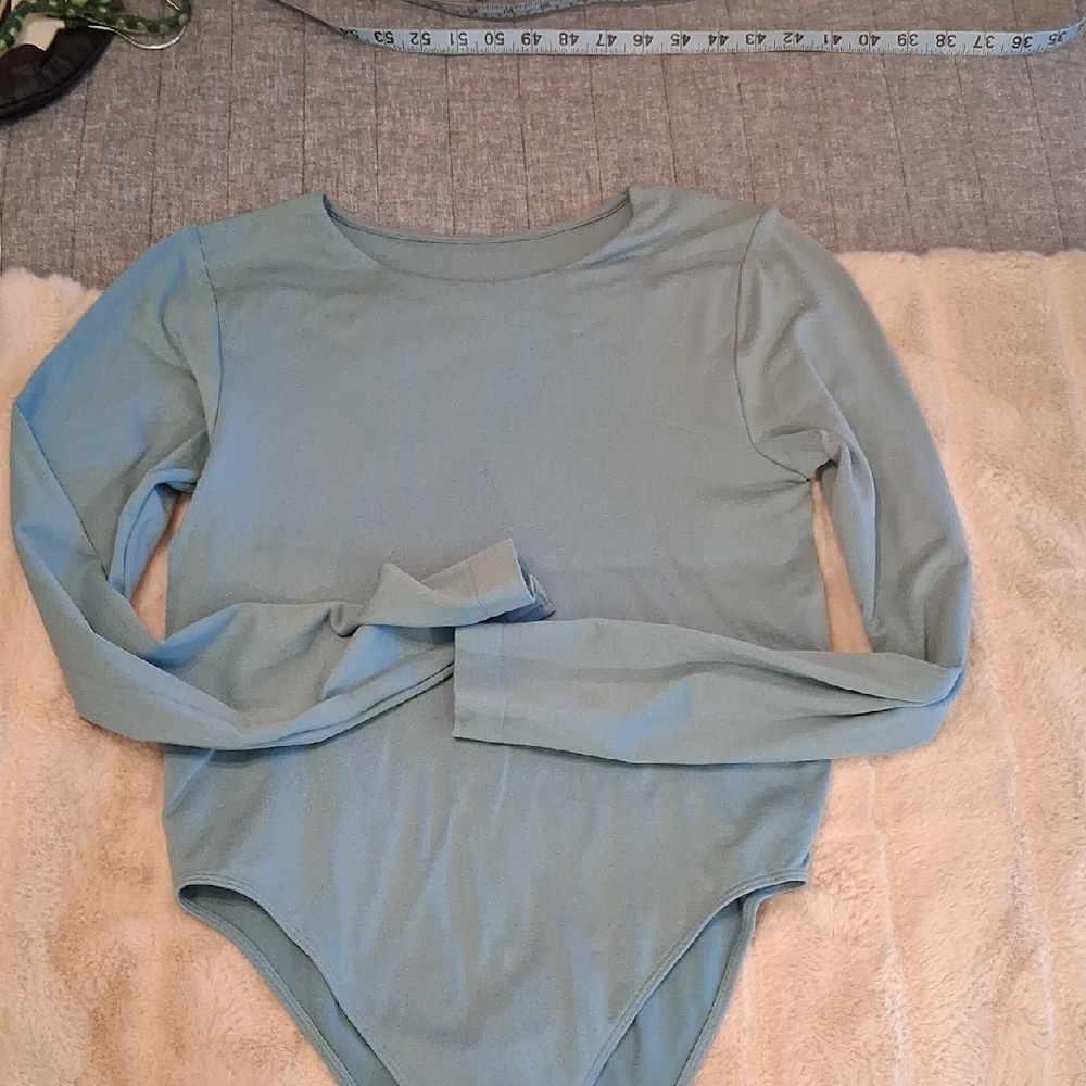 Turquoise Body Suit Top